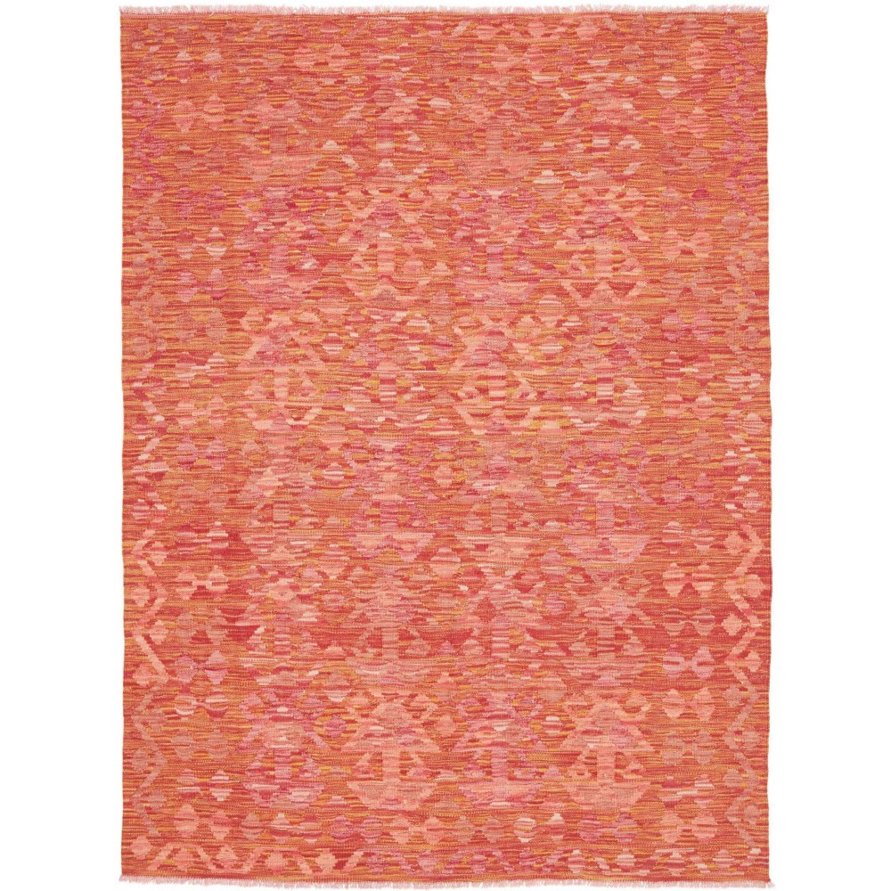 Tappeto Kilim Afghanistan arancione bianco 150x200