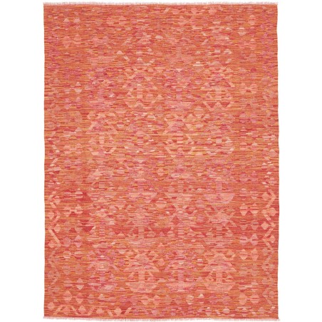 Tappeto Kilim Afghanistan arancione bianco 150x200