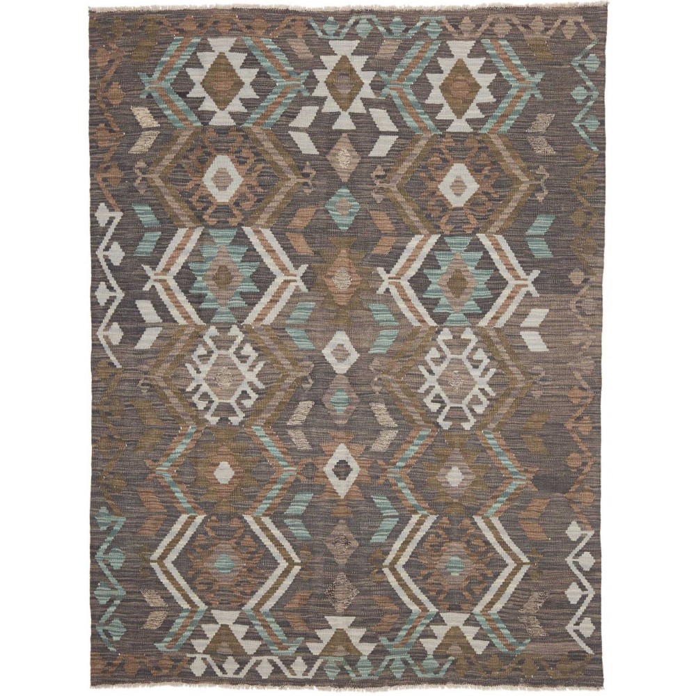 Tappeto Kilim Afghanistan azzurro 155x202