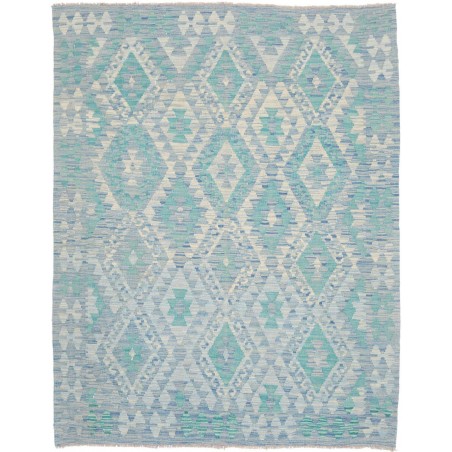 Tappeto Kilim Afghanistan azzurro grigio 153x195