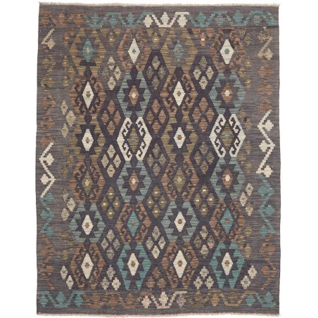 Tappeto Kilim Afghanistan azzurro 159x200