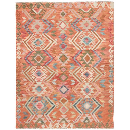 Tappeto Kilim Afghanistan marrone bianco 153x195