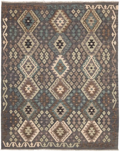 Tappeto Kilim Afghanistan azzurro 158x197