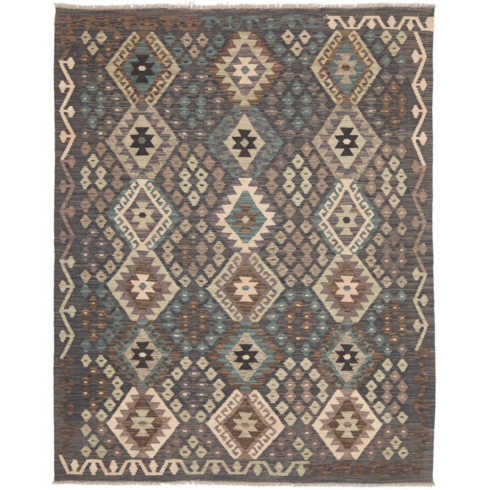 Tappeto Kilim Afghanistan azzurro 158x197