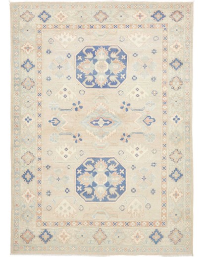 Tappeto Kazak Afghanistan bianco 154x210