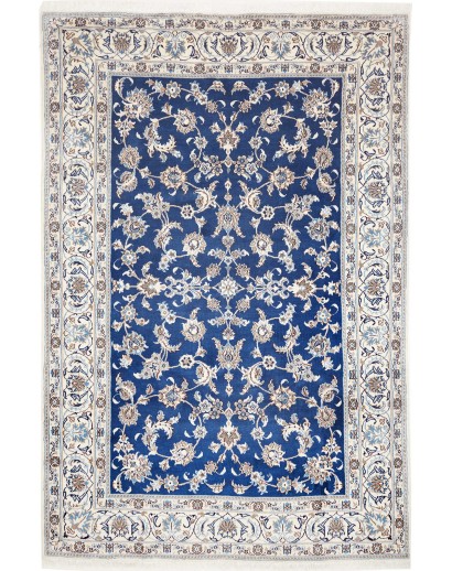 Tappeto Nain Kashmar Persia grigio blu 201x300