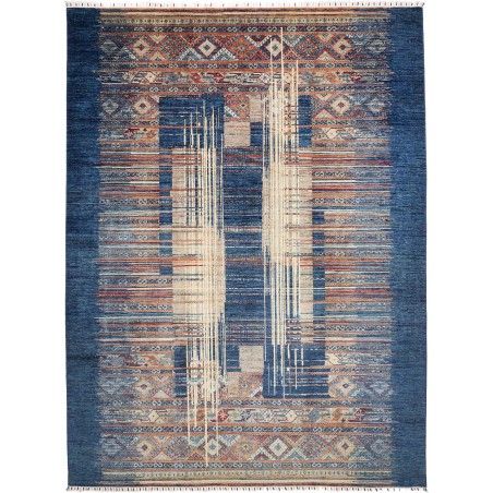 Tappeto Fun Collection Pakistan azzurro marrone 267x360