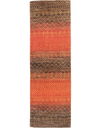 Tappeto Royal Gabbeh Pakistan rosso verde 81x251