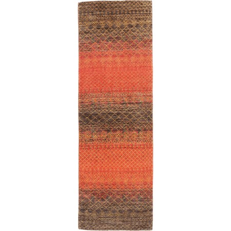 Tappeto Royal Gabbeh Pakistan rosso verde 81x251