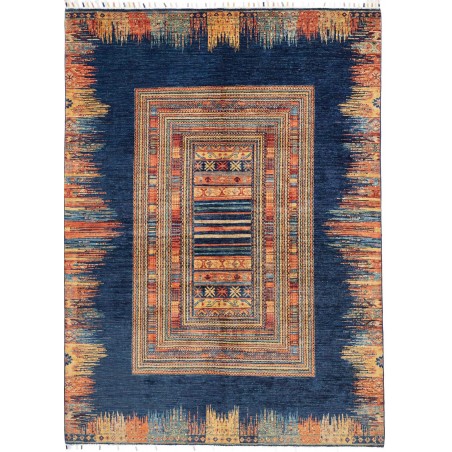 Tappeto Siva Pakistan grigio arancione 170x235