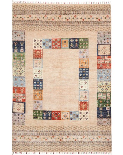 Tappeto Siva Pakistan beige marrone 168x254