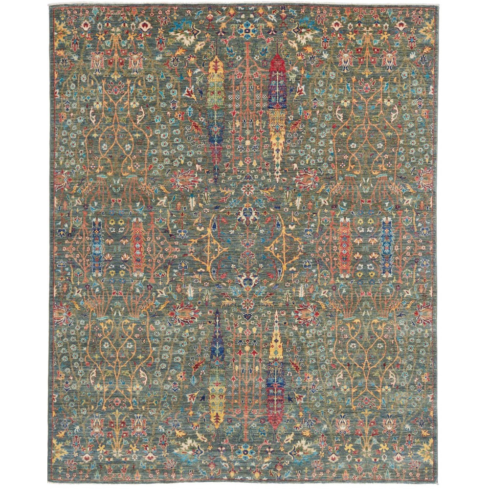 Tappeto Shahi Fine Pakistan azzurro giallo 202x249