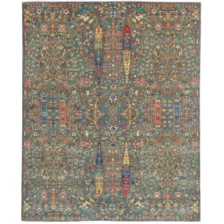 Tappeto Shahi Fine Pakistan azzurro giallo 202x249