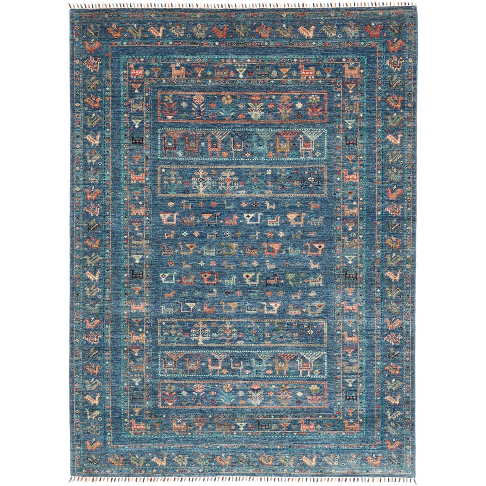 Tappeto Rubin Pakistan azzurro marrone 171x233