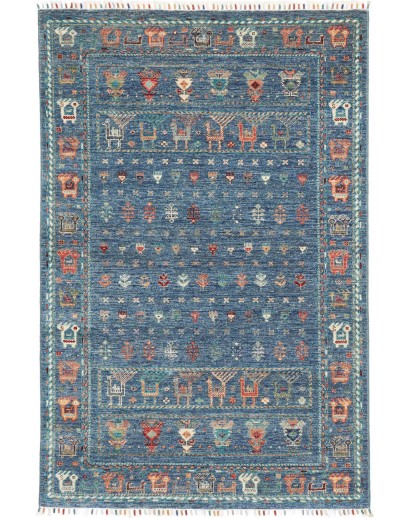 Tappeto Rubin Pakistan grigio azzurro 120x183