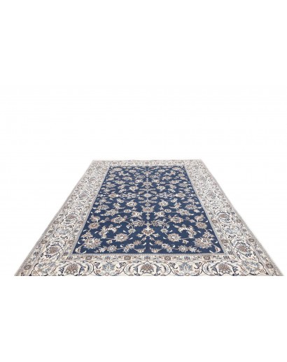 Tappeto Nain Kashmar Persia grigio blu 201x300