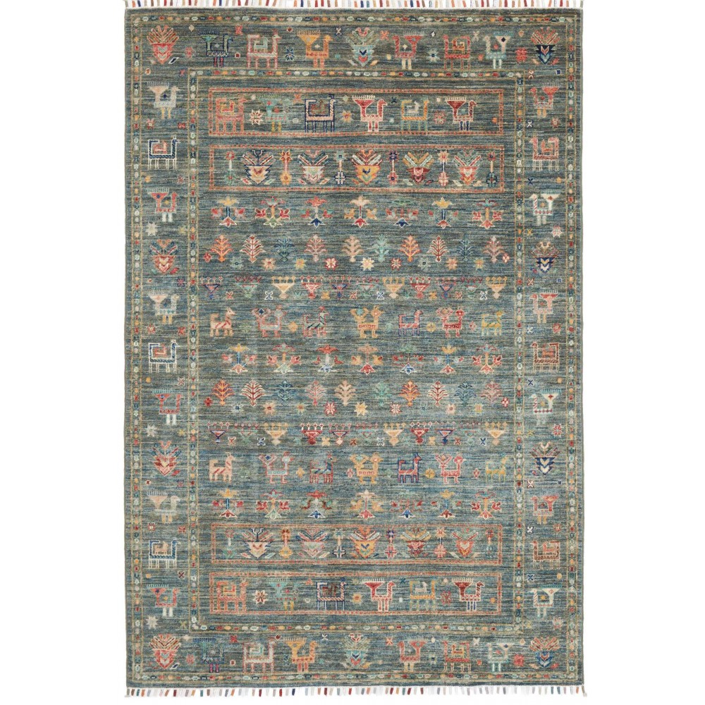 Tappeto Rubin Pakistan bianco marrone 126x185
