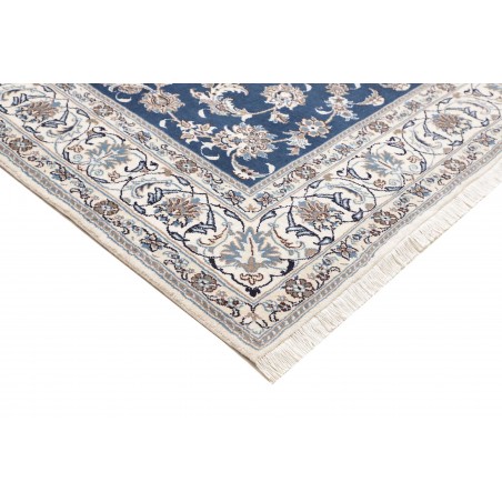 Tappeto Nain Kashmar Persia grigio blu 201x300