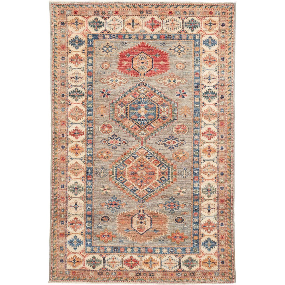 Tappeto Kazak Fine Pakistan marrone 123x188
