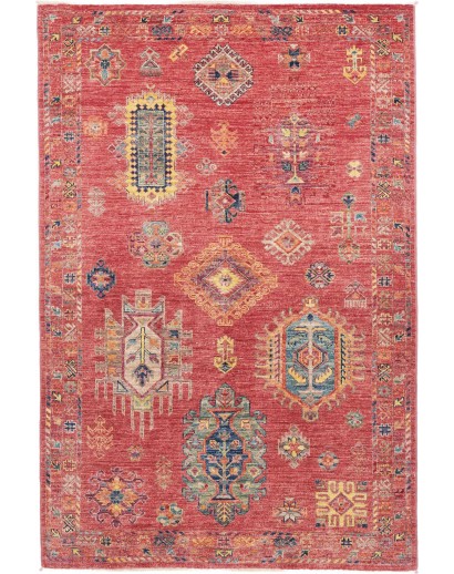 Tappeto Tribal Pakistan rosso 119x177