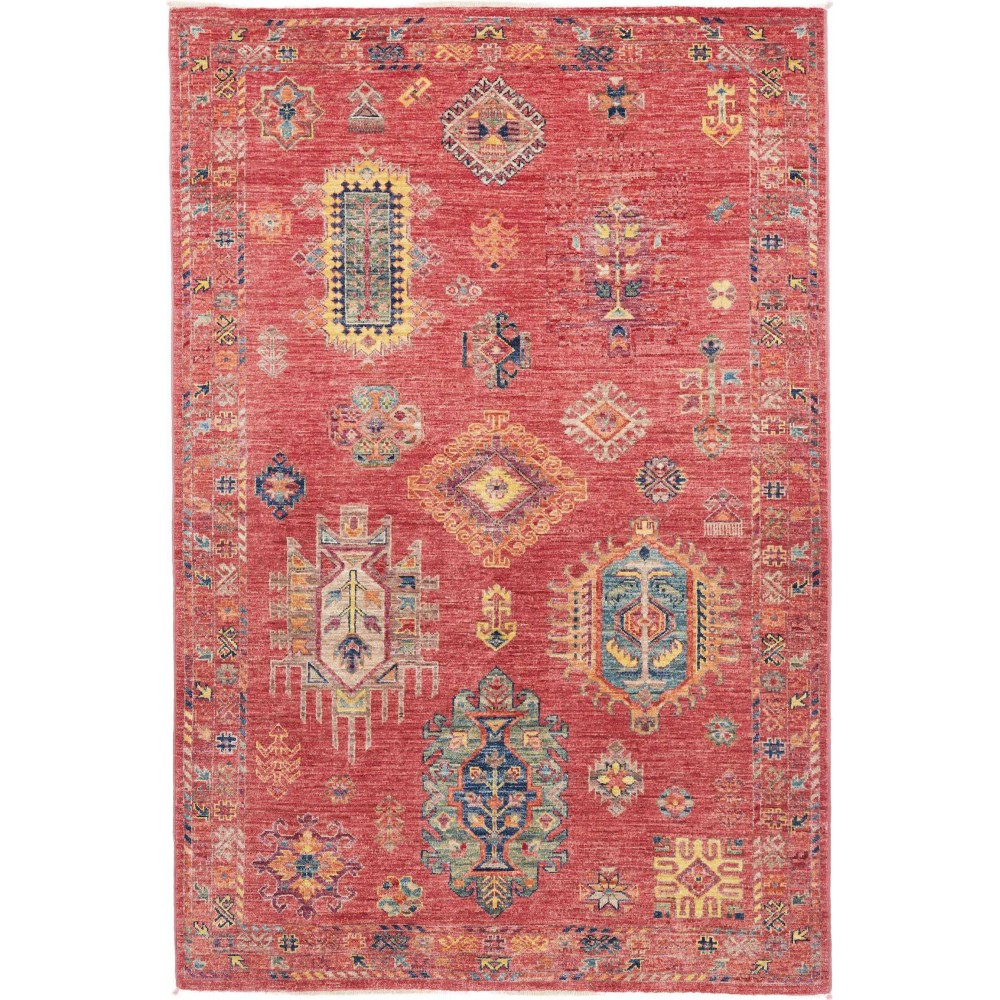 Tappeto Tribal Pakistan rosso 119x177
