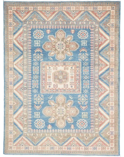 Tappeto Kazak Afghanistan beige bianco 147x193