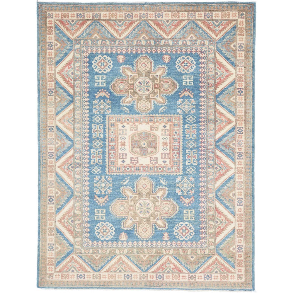 Tappeto Kazak Afghanistan beige bianco 147x193
