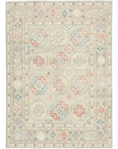 Tappeto Kazak Afghanistan bianco 147x202