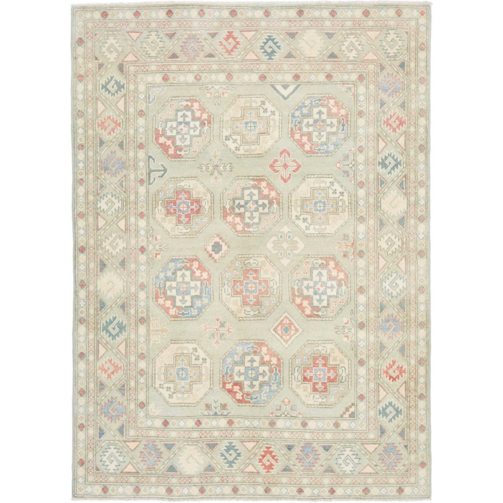 Tappeto Kazak Afghanistan bianco 147x202