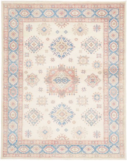 Tappeto Kazak Afghanistan bianco 155x192