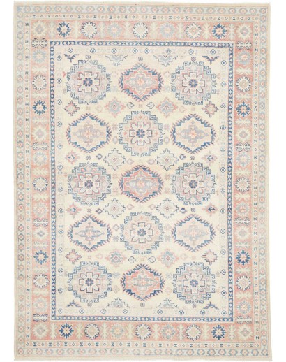 Tappeto Kazak Afghanistan bianco azzurro 151x211