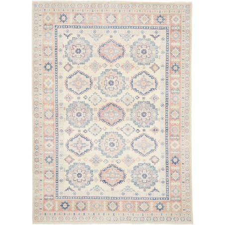 Tappeto Kazak Afghanistan bianco azzurro 151x211