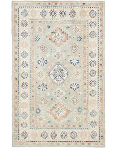 Tappeto Kazak Afghanistan bianco grigio 118x182