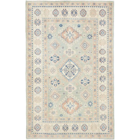 Tappeto Kazak Afghanistan bianco grigio 118x182