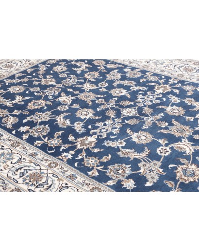 Tappeto Nain Kashmar Persia grigio blu 201x300