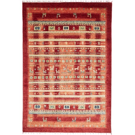 Tappeto Siva Pakistan marrone arancione 170x251