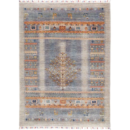 Tappeto Siva Pakistan azzurro 150x202