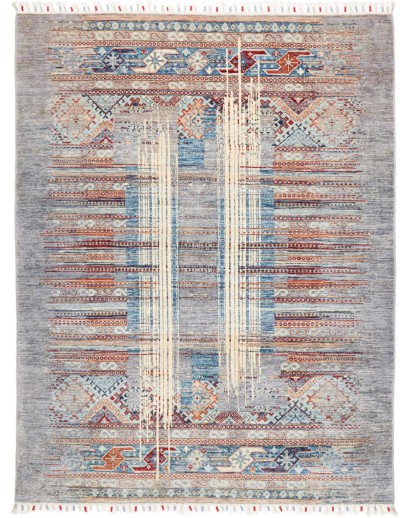 Tappeto Siva Pakistan beige azzurro 148x193