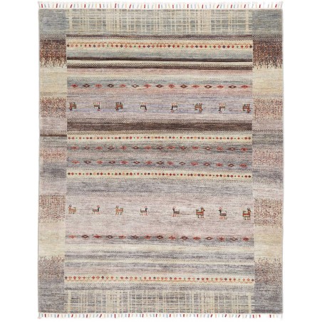 Tappeto Siva Pakistan azzurro beige 155x194