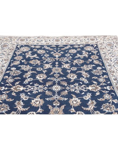 Tappeto Nain Kashmar Persia grigio blu 201x300