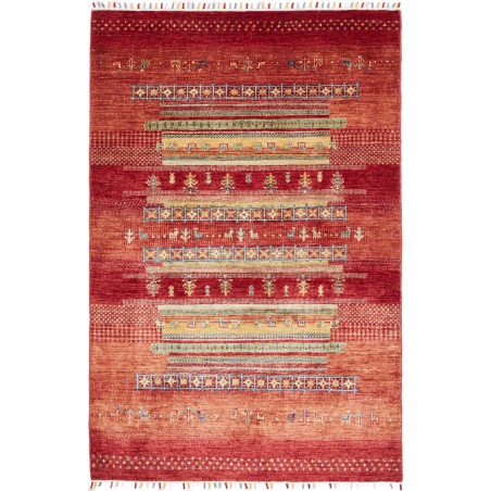 Tappeto Siva Pakistan marrone arancione 124x186