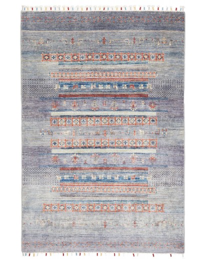 Tappeto Siva Pakistan azzurro 123x181