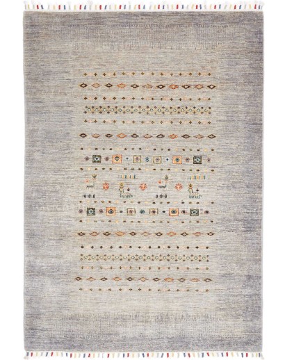 Tappeto Siva Pakistan beige grigio 125x176