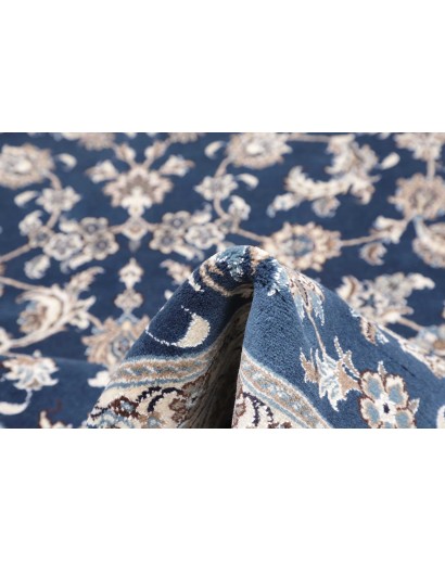 Tappeto Nain Kashmar Persia grigio blu 201x300