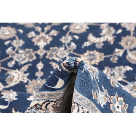 Tappeto Nain Kashmar Persia grigio blu 201x300