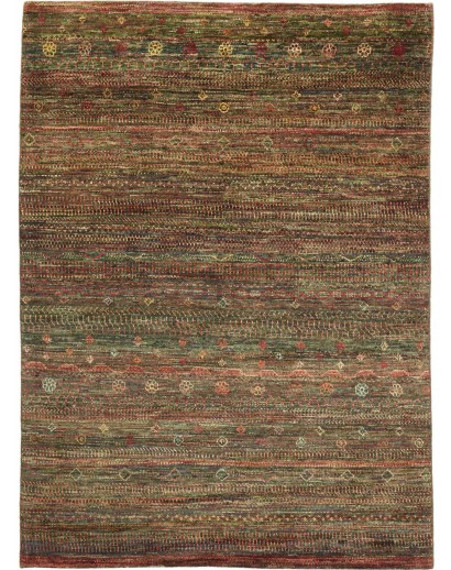 Tappeto Royal Gabbeh Pakistan verde marrone 156x212