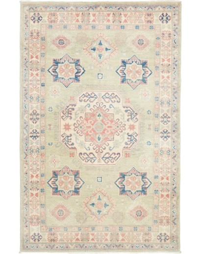 Tappeto Kazak Afghanistan bianco 116x181