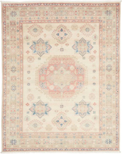 Tappeto Kazak Afghanistan bianco giallo 153x192