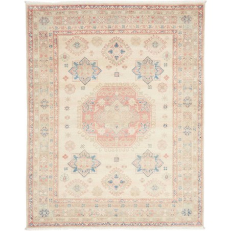 Tappeto Kazak Afghanistan bianco giallo 153x192