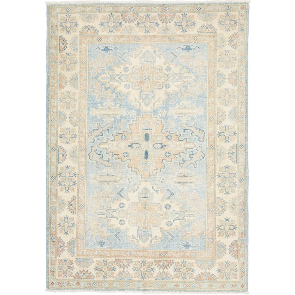 Tappeto Kazak Afghanistan bianco 122x175